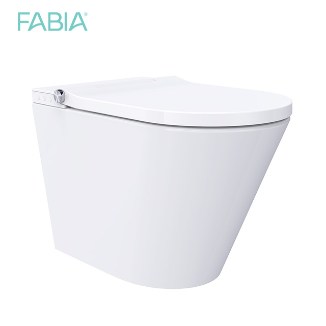FA-972-U الحمام الأوروبي القياسي الخلفي إلى الحائط السيراميك مرحاض ذكي ذكي D على شكل أقرب أداة ذكية