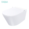 FA-971-U توفير المياه على شكل حرف U ذكي معلق على الحائط Closestool شنق الخزان الذكي من السيراميك لإخفاء المرحاض مع بيديت