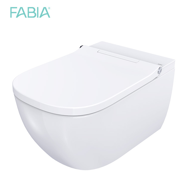 FA-971-F النمط الأوروبي مربع معلق مرحاض ذكي رخيصة الجدار معلق السيراميك مرحاض الحمام الذكي